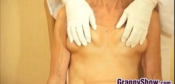  Playing With Grandmothers Saggy Breasts